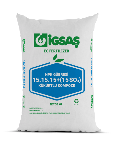 İGSAŞ 15.15.15+(15so3) KÜKÜRTLÜ - 50 KG